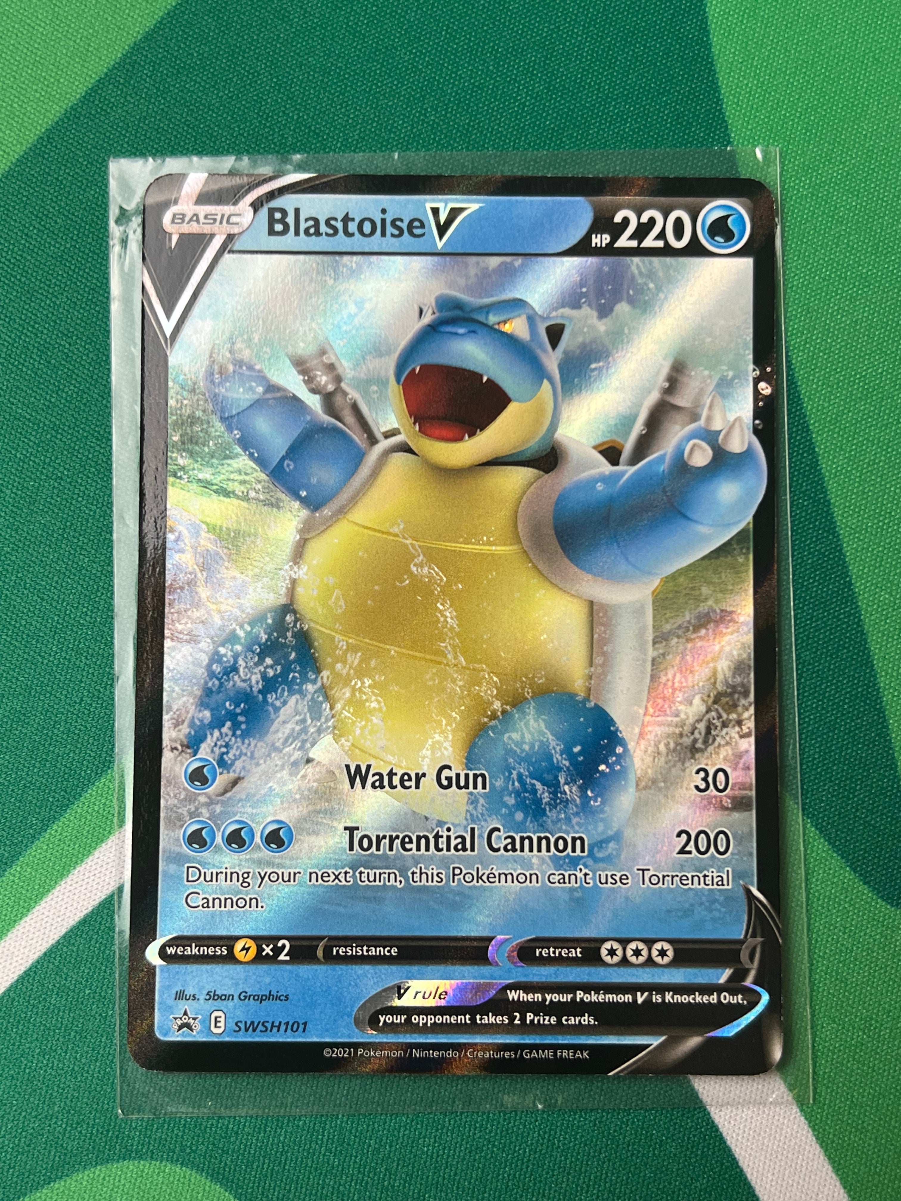 Blastoise V SWSH101 Sword & Shield Ultra Rare Holo Promo Pokemon Card