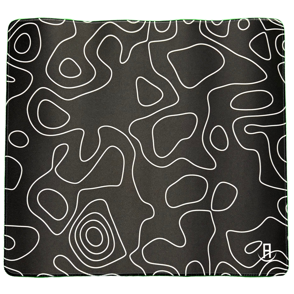 azuepads black topography gaming mouse pad 