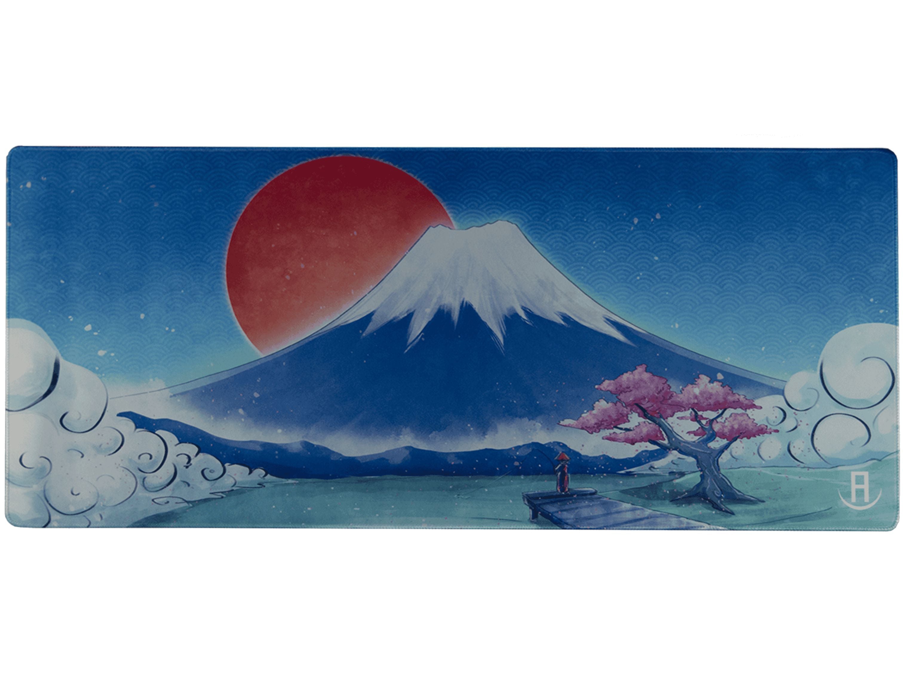 azurepads mountain fuji gaming desk pad